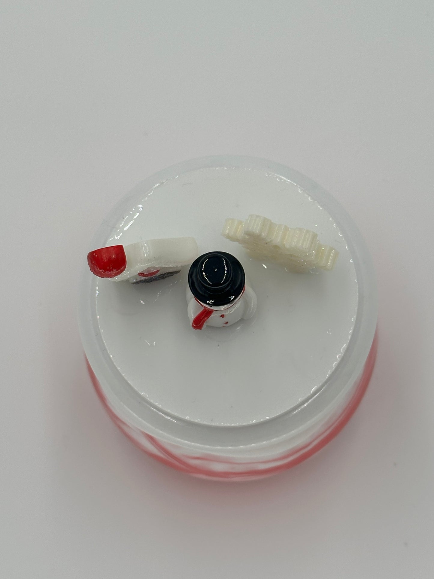 Christmas Resin Jar with Screw On Lid