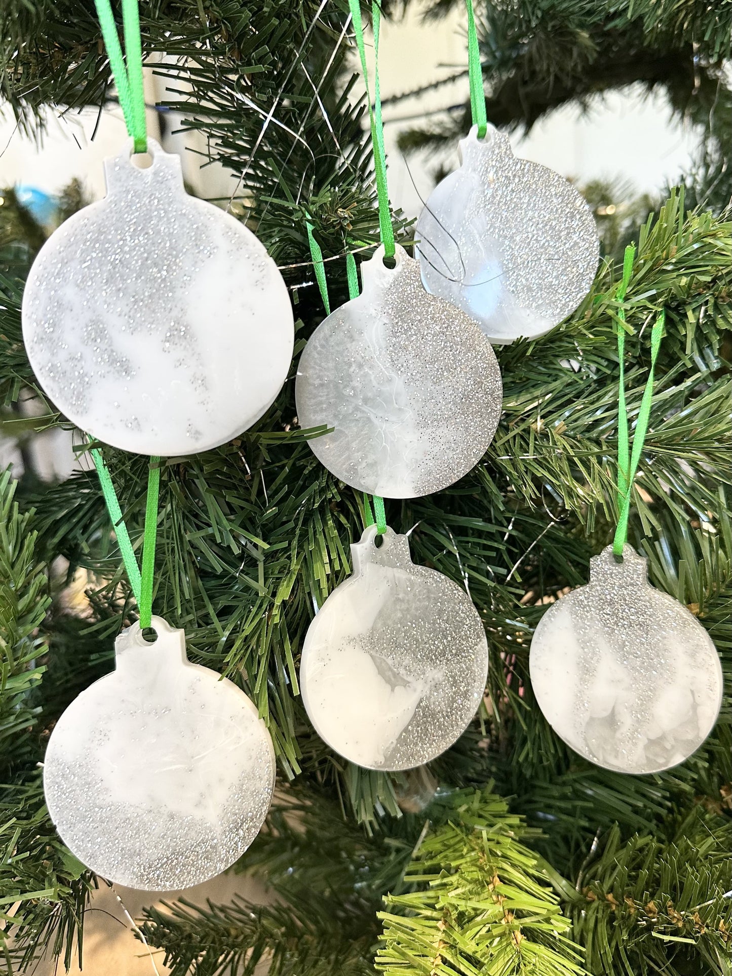 Elegantly Crafted Handmade Resin Ornaments - Unique Holiday Decor