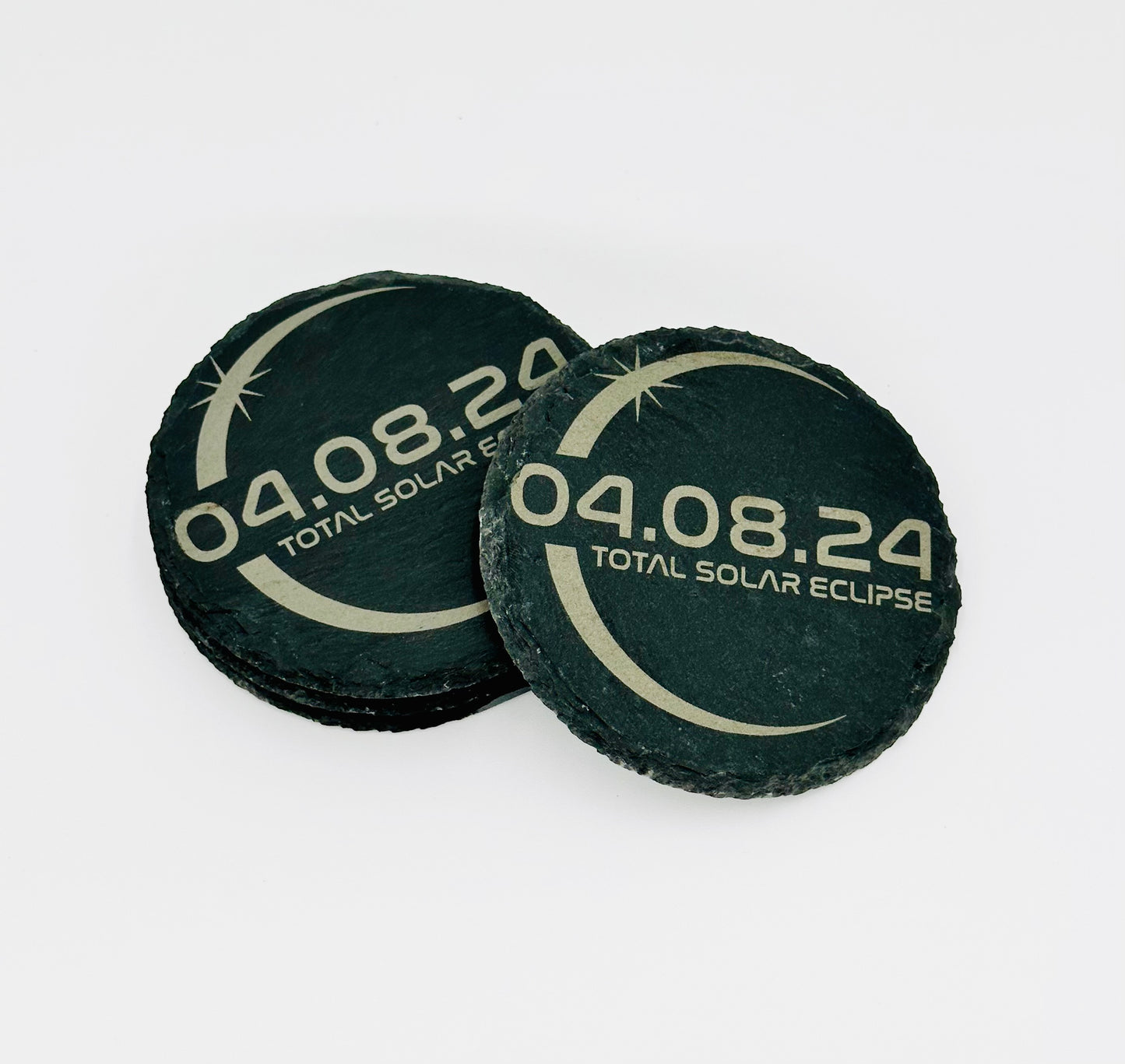 Laser-Engraved Slate Coasters