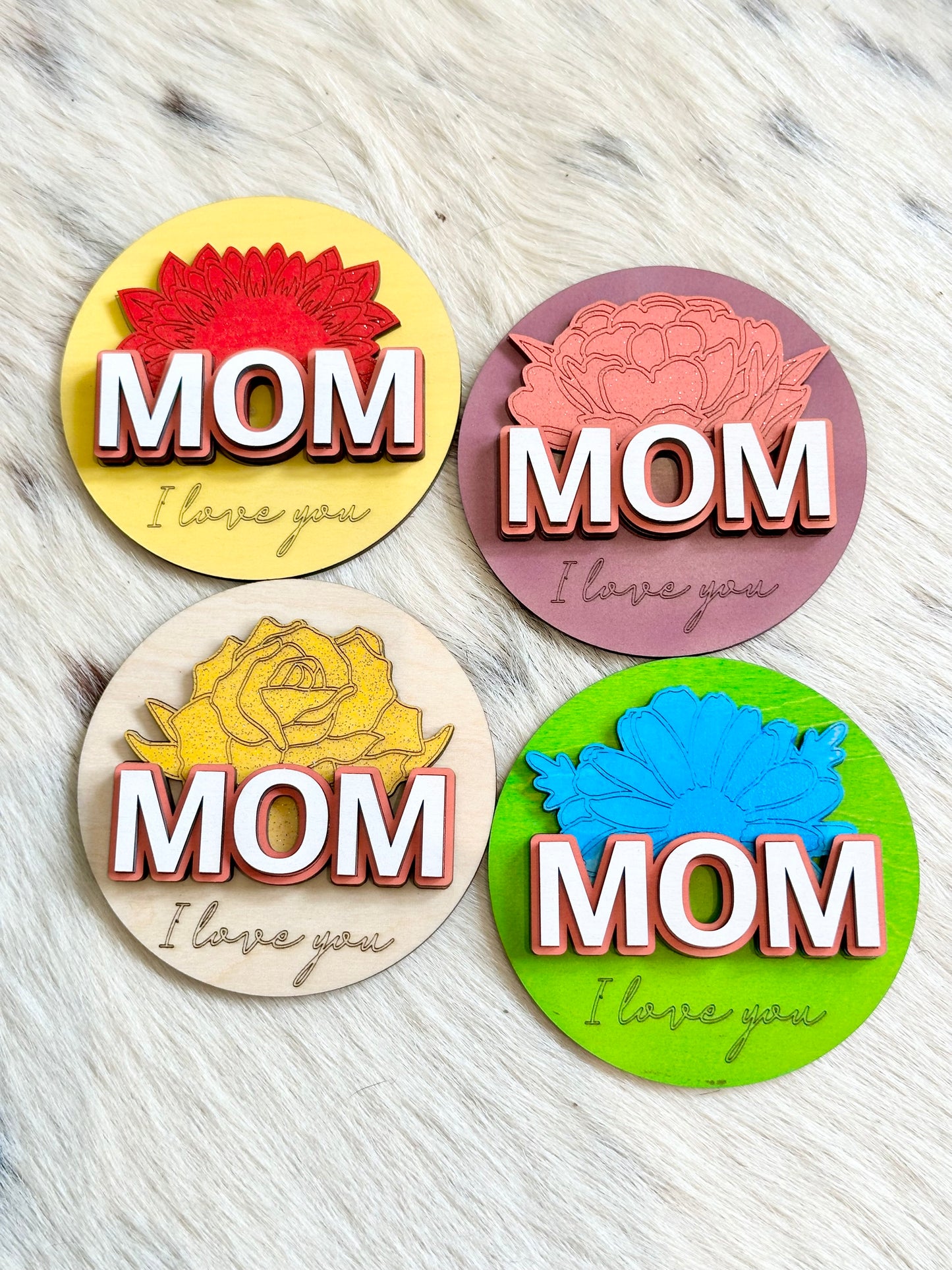 Mother's Day Customized Floral Magnets