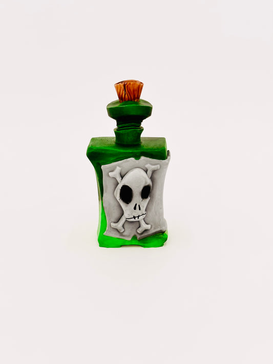 Glowing Green Potion Bottle