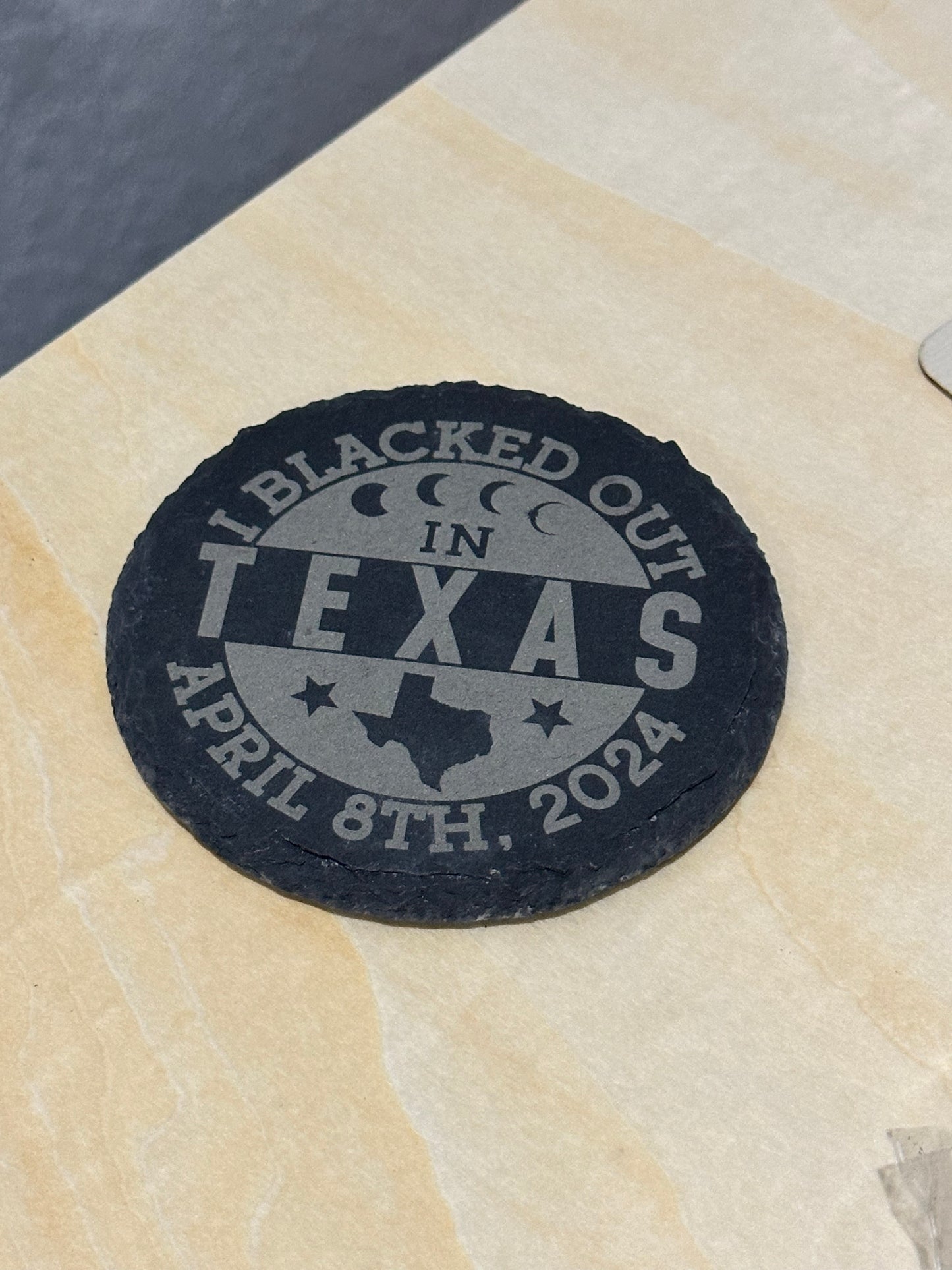 Laser-Engraved Slate Coasters