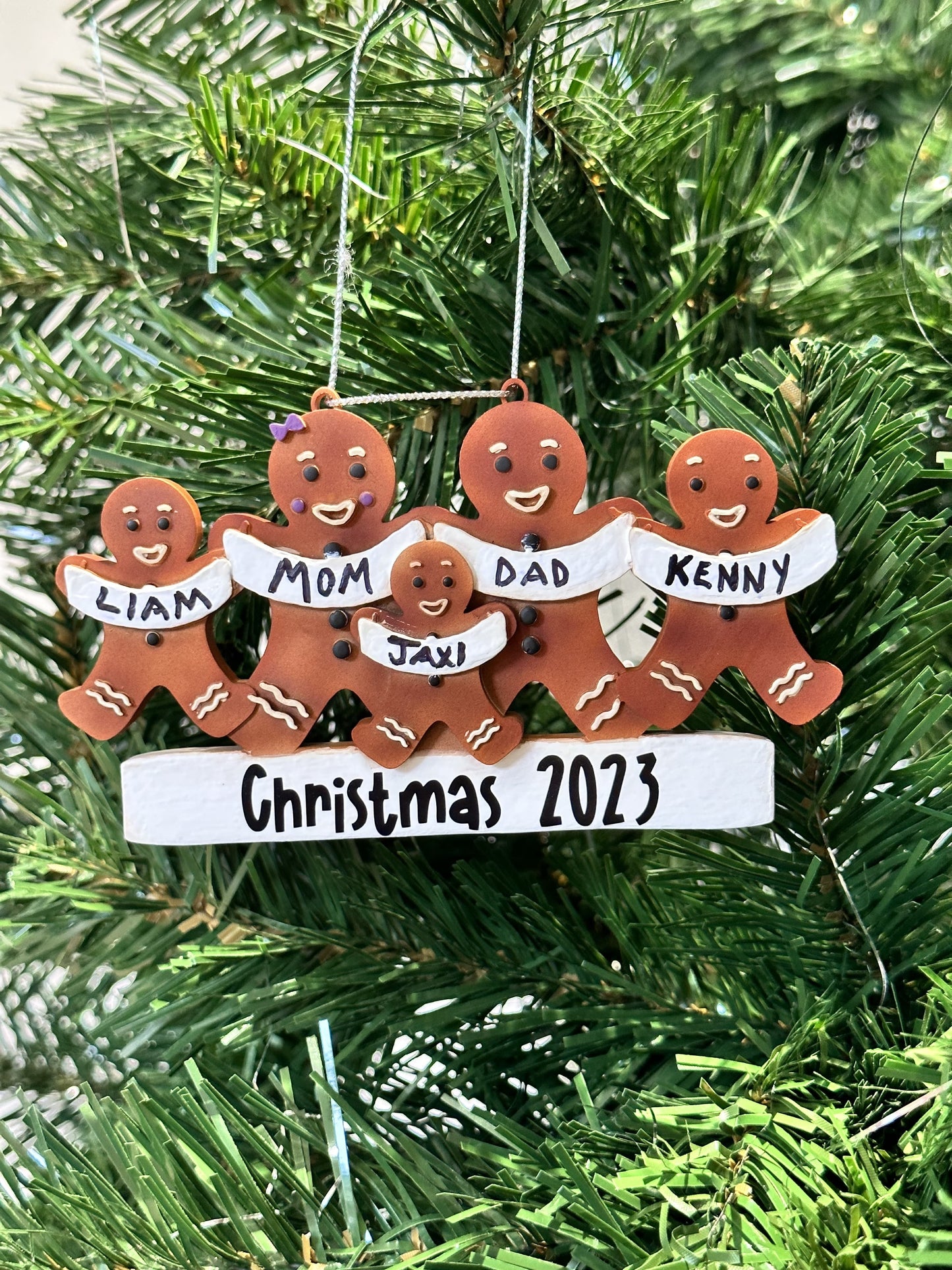 Customizable Family Christmas Ornaments