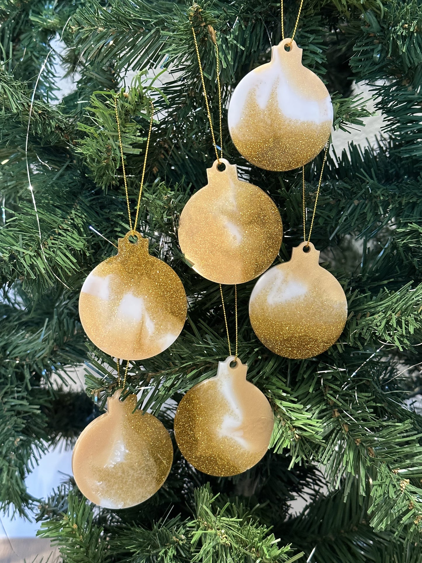 Elegantly Crafted Handmade Resin Ornaments - Unique Holiday Decor